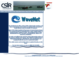 wavenet.csir.co.za screenshot