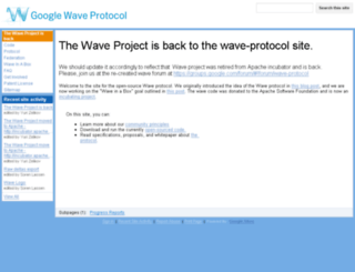 waveprotocol.org screenshot