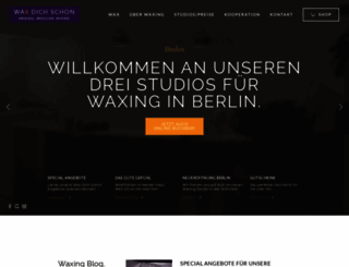 waxdichschoen.de screenshot