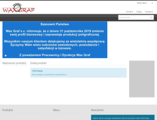 waxgraf.com.pl screenshot