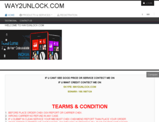 way2unlock.com screenshot