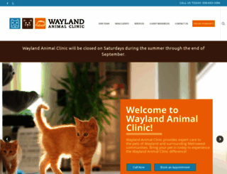 waylandanimalclinic.com screenshot