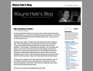 waynehale.wordpress.com screenshot