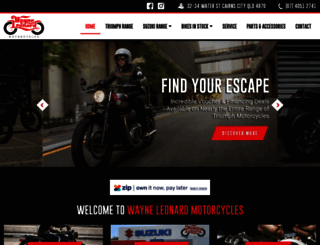wayneleonardmotorcycles.com screenshot