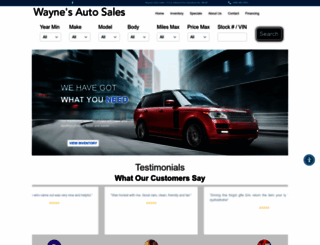 waynesautosalesnj.com screenshot