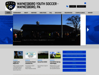 waynesborosoccer.org screenshot