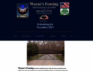 waynesfencing.com screenshot