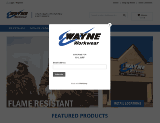 wayneworkwear.wayne-ent.com screenshot