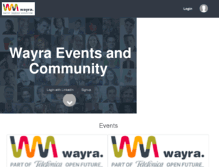 wayra.pickevent.com screenshot