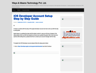 waysandmeanstechnology.wordpress.com screenshot