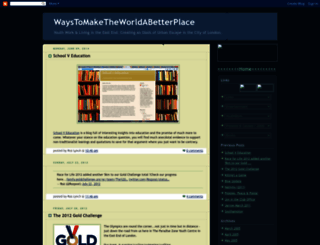 waystomaketheworldabetterplace.blogspot.de screenshot