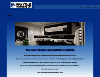 wayvilleplumbing.com.au screenshot