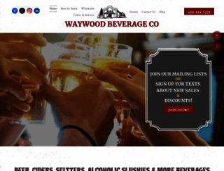 waywoodbeverage.com screenshot