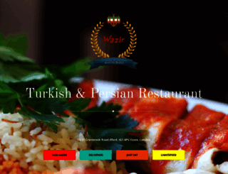 wazzirrestaurant.co.uk screenshot