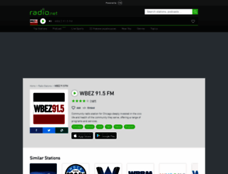 wbez.radio.net screenshot