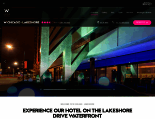 wchicago-lakeshore.com screenshot