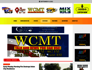 wcmt.com screenshot
