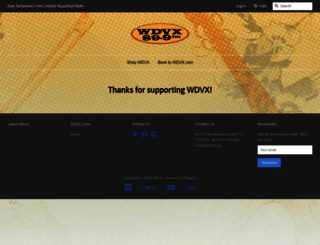 wdvx-radio.myshopify.com screenshot