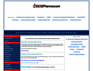 wdwplanner.com screenshot