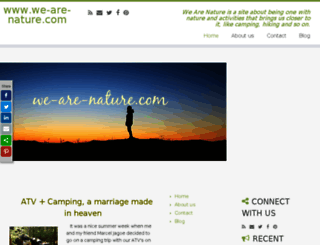 we-are-nature.com screenshot