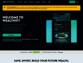 wealthify.com screenshot