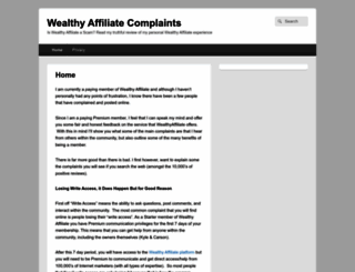 wealthyaffiliatecomplaints.com screenshot
