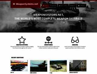 weaponsystems.net screenshot