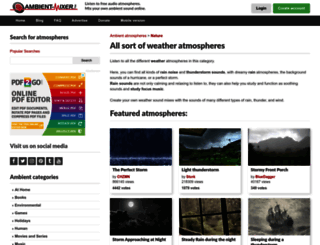 weather.ambient-mixer.com screenshot