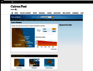weather.cairns.com.au screenshot