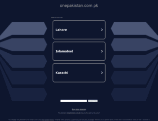 weather.onepakistan.com.pk screenshot