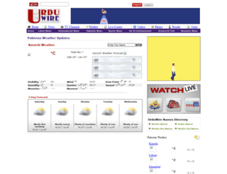 weather.urduwire.com screenshot