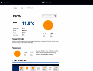 weather.watoday.com.au screenshot