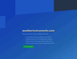 weatherinstruments.com screenshot