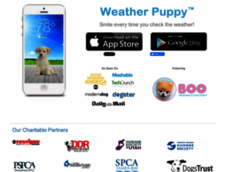 weatherpuppy.com screenshot