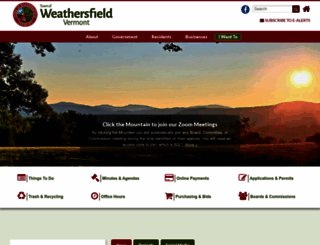 weathersfieldvt.org screenshot