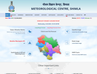 weathershimla.gov.in screenshot