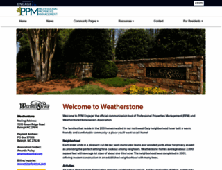 weatherstonehoa.org screenshot