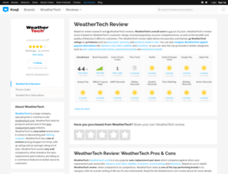 weathertech.knoji.com screenshot