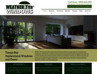 weathertitewindows.com screenshot