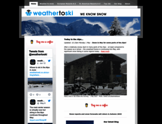 weathertoski.co.uk screenshot
