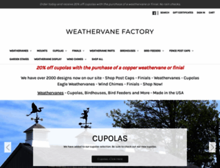 weathervanefactory.com screenshot