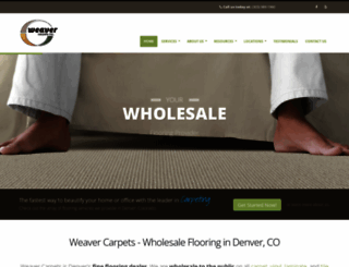 weavercarpets.com screenshot