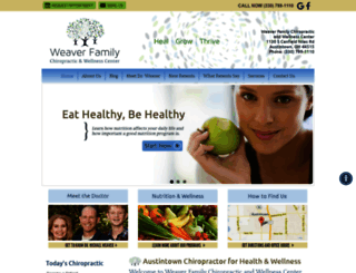 weaverfamilychiropractic.com screenshot