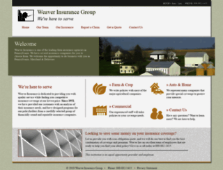 weaverinsurancegroup.com screenshot