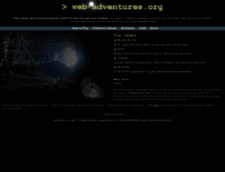 web-adventures.org screenshot