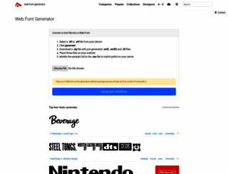 web-font-generator.com screenshot