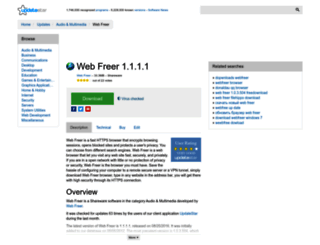 web-freer.updatestar.com screenshot