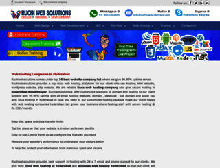 web-hosting-company-hyderabad.ruchiwebsolutions.com screenshot