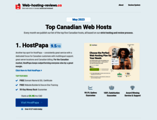 web-hosting-reviews.ca screenshot