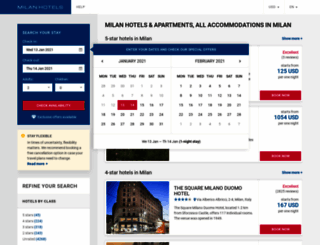 web-milan-hotels.com screenshot